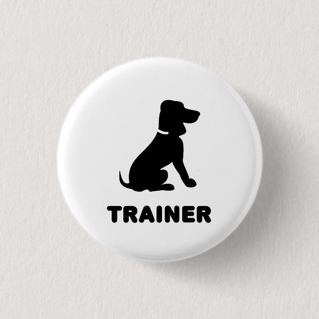 Badge Rond 2,50 Cm Entraîneur de chien (Devant)
