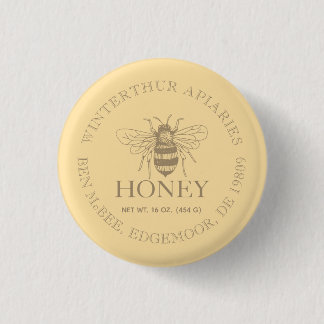 Badge Rond 2,50 Cm Entreprise de miel personnalisée promotionnelle