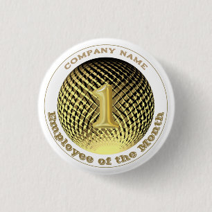 Badge Rond 2,50 Cm Entreprise du mois rond de l'employé 
