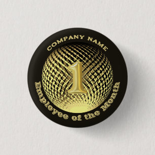 Badge Rond 2,50 Cm Entreprise du mois rond de l'employé 