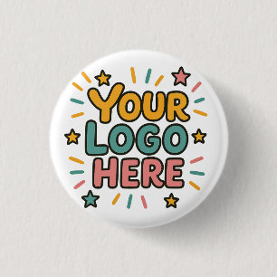 Badge Rond 2,50 Cm Entreprise, Société, Votre Logo Ici Publicité