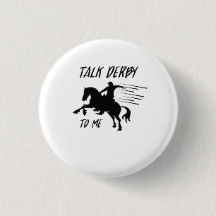 Badge Rond 2,50 Cm Entretien drôle DERBY à moi course de cheval et 