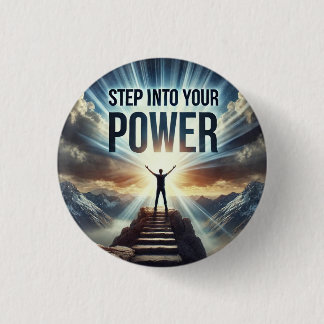 Badge Rond 2,50 Cm Entrez dans Votre Puissance Badge Carré 15 cm