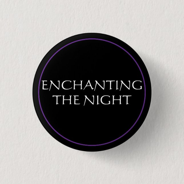 Badge Rond 2,50 Cm Envoûtant la nuit (Devant)