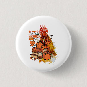 Badge Rond 2,50 Cm Épice citrouille et tout Nice Automne Vib poulet