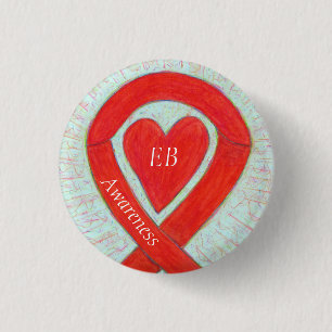 Badge Rond 2,50 Cm Épidermolyse Bullosa (EB) Sensibilisation Épidermo