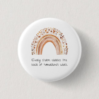 Badge Rond 2,50 Cm Épingle à bouton arc-en-ciel bohème
