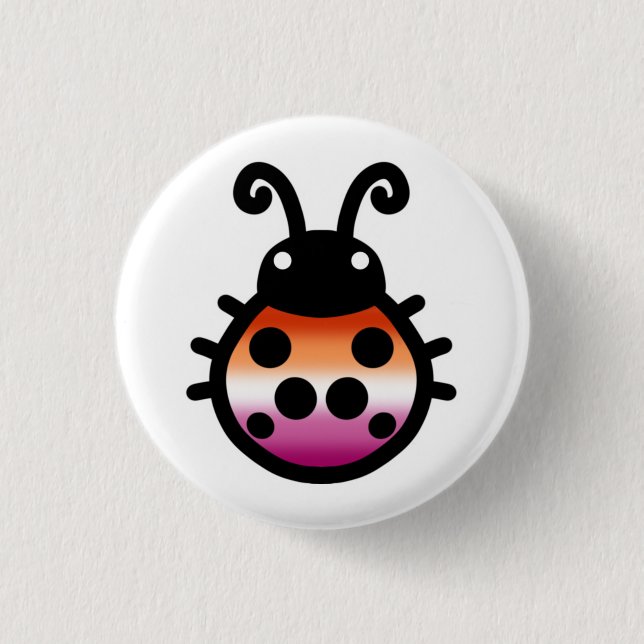 Badge Rond 2,50 Cm Épingle à broche Papillon de nuit Fierté Lesbienne (Devant)