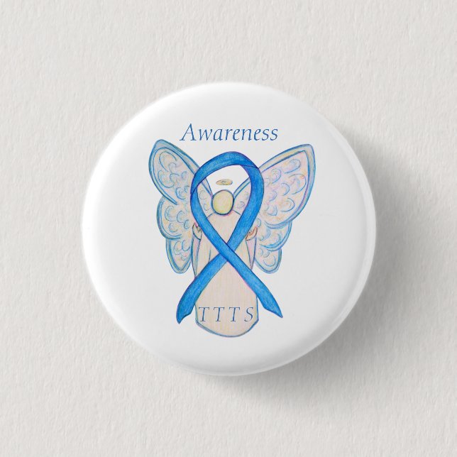 Badge Rond 2,50 Cm Épingle à ruban de sensibilisation TTS transfusion (Devant)