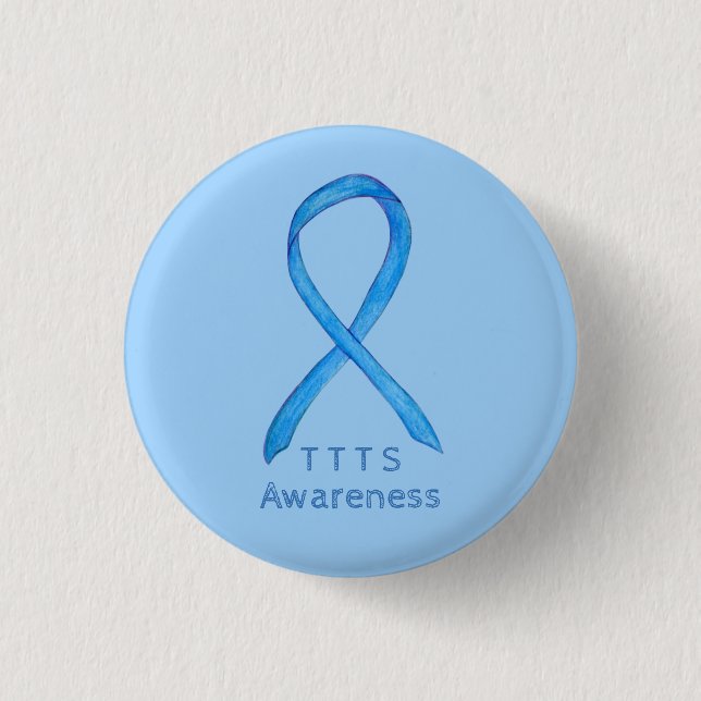 Badge Rond 2,50 Cm Épingle à ruban de sensibilisation TTS transfusion (Devant)
