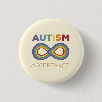 Badge Rond 2,50 Cm épingle d'acceptation autiste
