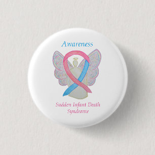 Badge Rond 2,50 Cm Épingle d'ange de sensibilisation à la mort subite