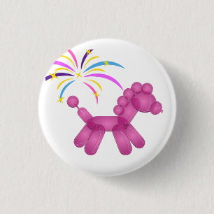 Badge Rond 2,50 Cm Épingle d'animaux de la fête du balloon