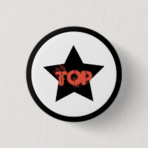Badge Rond 2,50 Cm Épingle de bouton Top Star du chef d'équipe