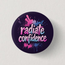 Épingle de confiance rayonnante | Amour de soi et