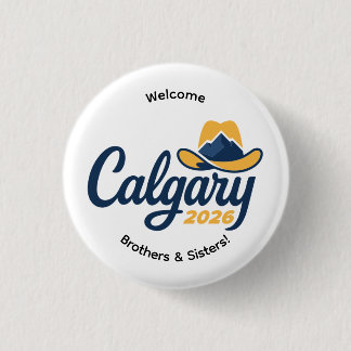 Badge Rond 2,50 Cm Épingle de la Convention internationale de Calgary