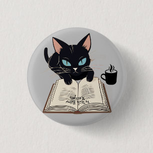 Badge Rond 2,50 Cm Épingle de recette de la sorcière noire Halloween 
