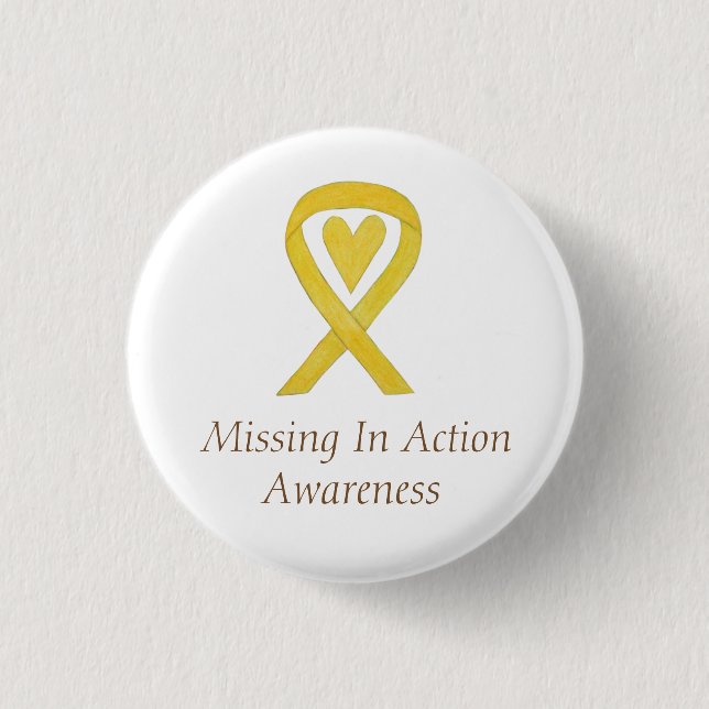 Badge Rond 2,50 Cm Épingle de ruban de sensibilisation Manquant dans  (Devant)