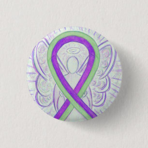 Badge Rond 2,50 Cm Épingle du bouton Angel de la lèvre et de la chaux