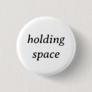 Badge Rond 2,50 Cm Épingle "Espace de retenue"