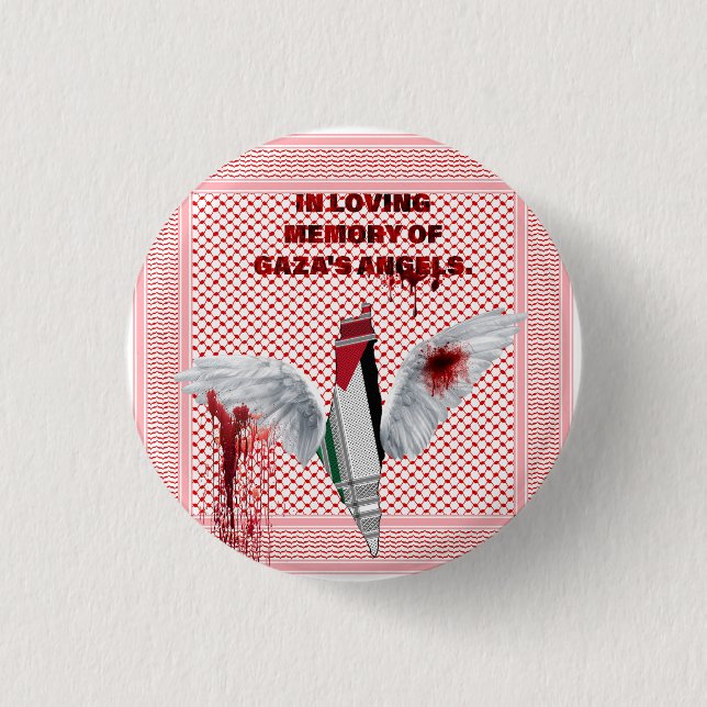 Badge Rond 2,50 Cm Épingle Libérez la Palestine, thème écharpe palest (Devant)