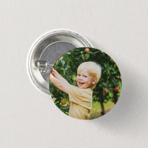 Badge Rond 2,50 Cm Épingle photo simple minimaliste de budget, sans t