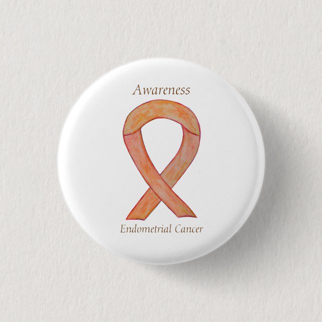 Badge Rond 2,50 Cm Épingles à ruban pour sensibilisation au cancer de (Devant)