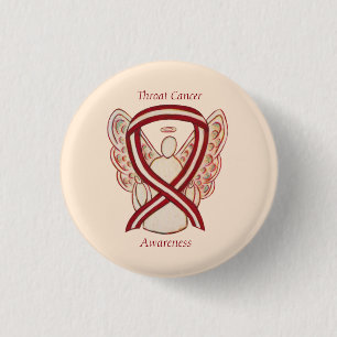 Badge Rond 2,50 Cm Épingles d'ange à rayures Ruban de sensibilisation