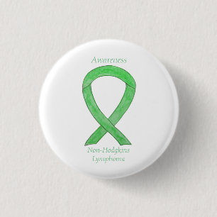 Badge Rond 2,50 Cm Épingles de ruban vert non-Hodgkins Lymphoma Lime