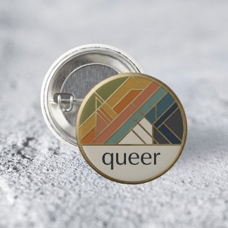 Badge Rond 2,50 Cm Épinglette de fierté LGBTQ minimaliste queer