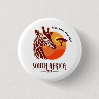 Badge Rond 2,50 Cm Épinglette de la Convention internationale d'Afriq