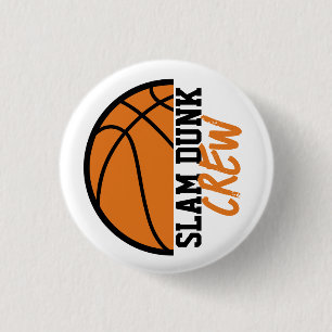Badge Rond 2,50 Cm Équipage de basket-ball de l'équipe de basket-ball