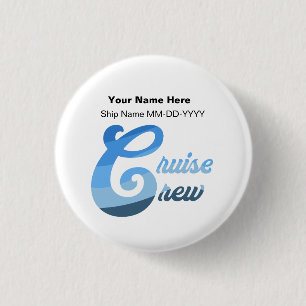 Badge Rond 2,50 Cm Équipage de croisière