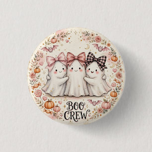 Badge Rond 2,50 Cm Équipage fantôme à nœud rose mignon pour la fête d