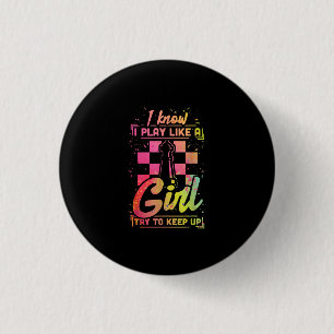 Badge Rond 2,50 Cm Équipe cycliste Chess Women Queen Chessfield