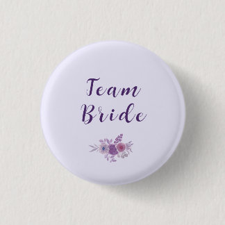 Badge Rond 2,50 Cm Équipe de fleurs aquarelles modernes pour l'enterr