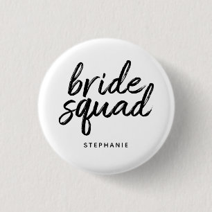 Badge Rond 2,50 Cm Équipe de mariée minimale personnalisée