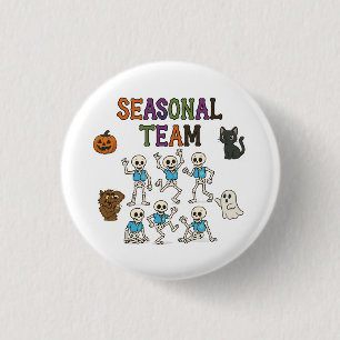 Badge Rond 2,50 Cm Équipe de saison Halloween