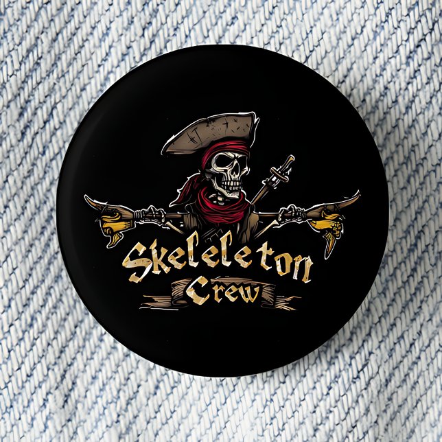 Badge Rond 2,50 Cm Équipe de squelette (Créateur téléchargé)