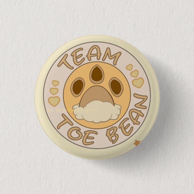 Badge Rond 2,50 Cm Équipe Eevee Toe Beans (Devant)
