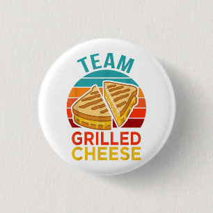 Badge Rond 2,50 Cm Équipe grilled cheese amateur de sandwich drôle gr