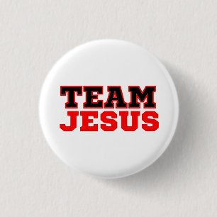 Badge Rond 2,50 Cm Équipe Jésus foi chrétienne