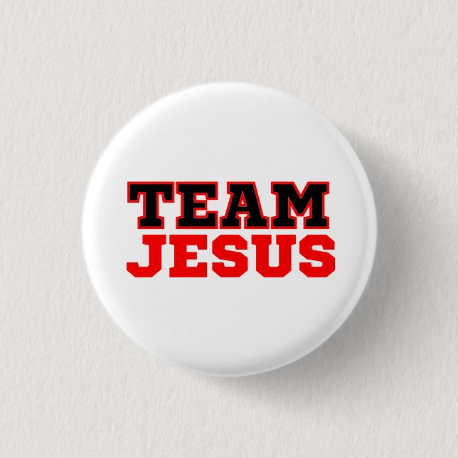 Badge Rond 2,50 Cm Équipe Jésus foi chrétienne (Devant)