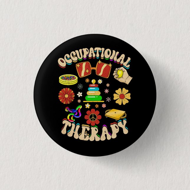 Badge Rond 2,50 Cm Ergothérapie super Ot Therapist Ot Mois (Devant)