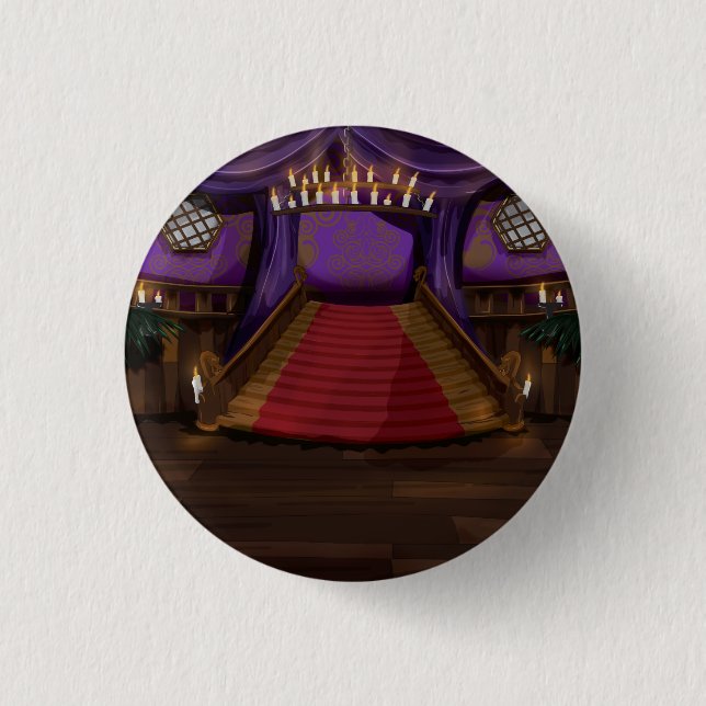 Badge Rond 2,50 Cm Escalier sinistre de la demeure (Devant)
