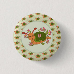 Badge Rond 2,50 Cm Escargot