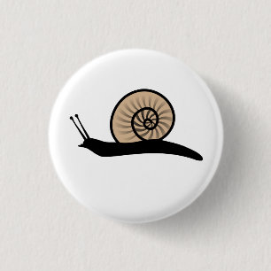 Badge Rond 2,50 Cm Escargot