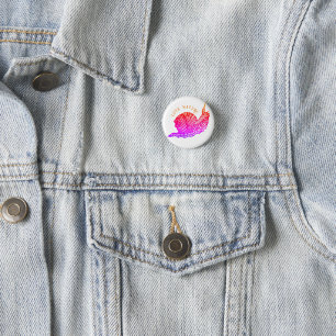 Badge Rond 2,50 Cm Escargot dans le style graphique