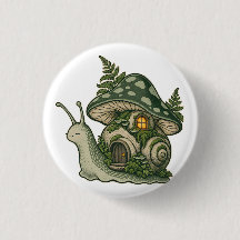 Escargot Lanterne Champignon Cottage Bouton