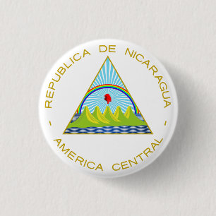 Badge Rond 2,50 Cm Escudo de Nicaragua
